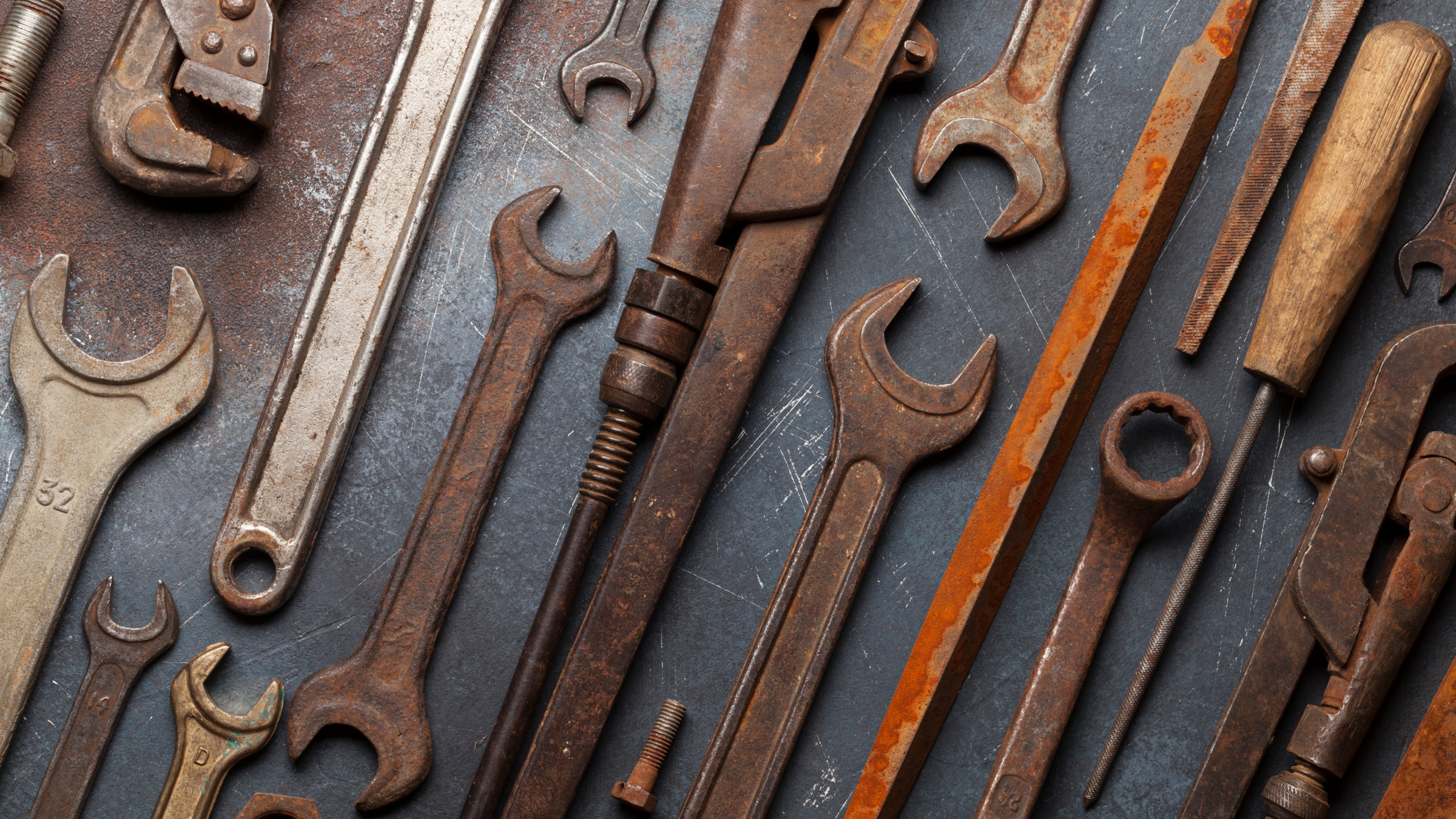 rusty tools