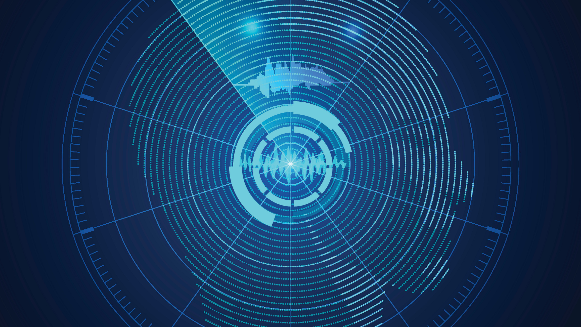 brain signal on radar screen